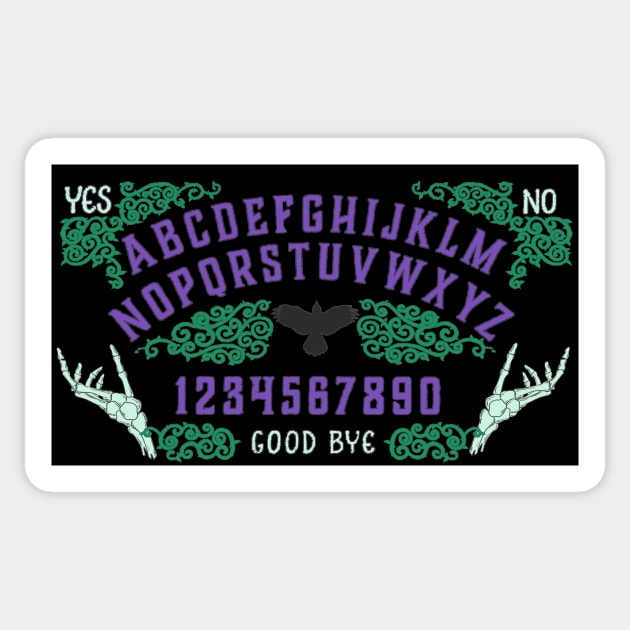 Ouija B Blackedout Sticker by Bluesuiter